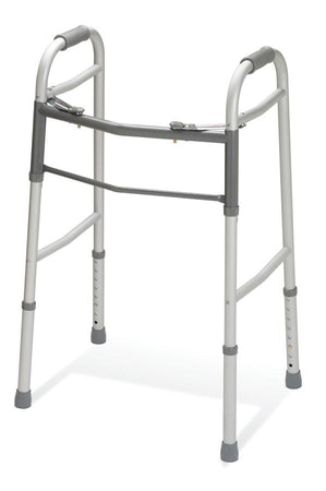 Medline Two-Button Folding Walkers without Wheels Medical